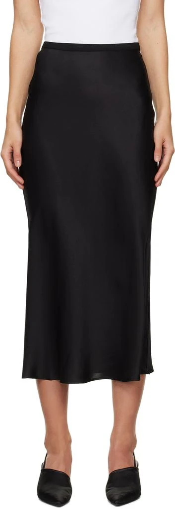ANINE BING Black Bar Midi Skirt