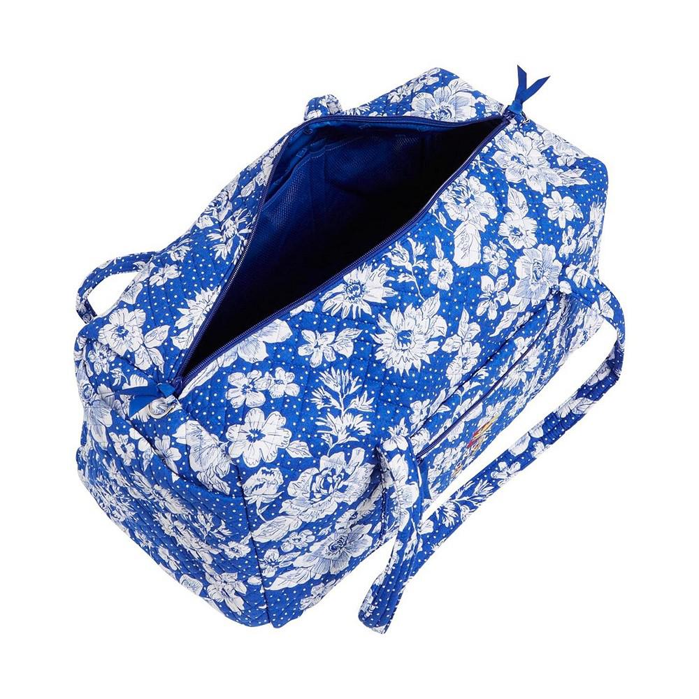 Vera Bradley Kansas Jayhawks Rain Garden Large Travel Duffel Bag