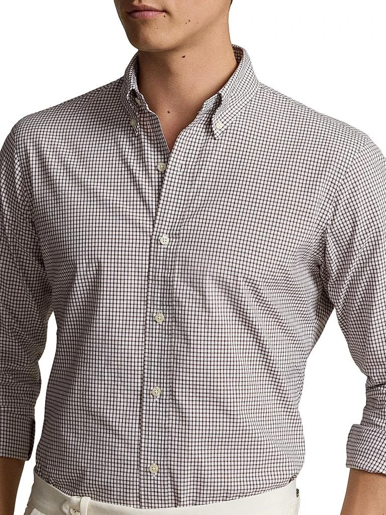 Ralph Lauren Micro Plaid Cotton Button-Down Shirt 5