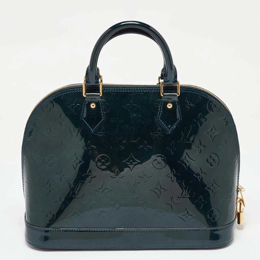 Louis Vuitton Louis Vuitton Bleu Nuit Monogram Vernis Leather Alma PM Bag 4