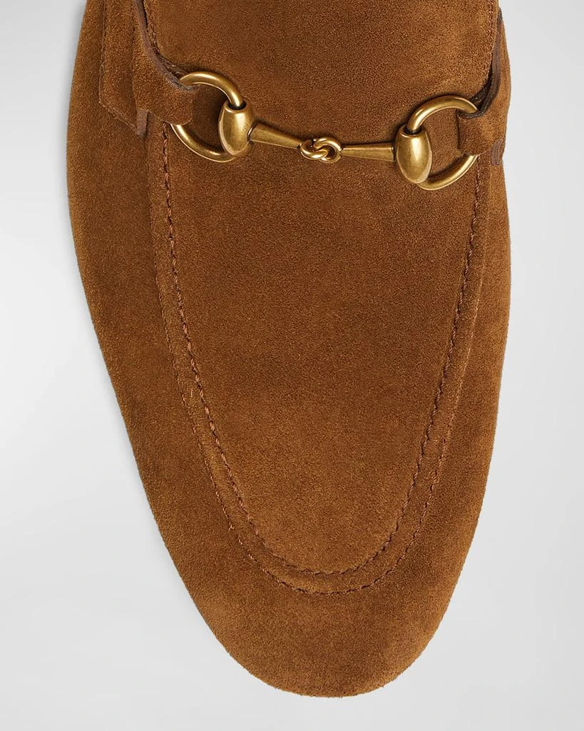 Gucci Men's Jordaan Suede Bit Loafers 6