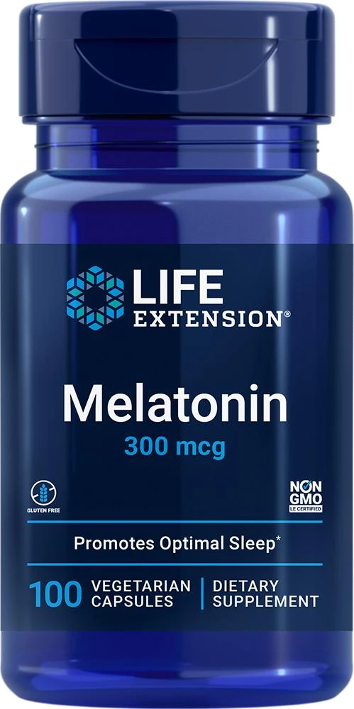 Life Extension Life Extension Melatonin, 100 - 300 mcg (300 mcg, 100 capsules, Vegetarian) 1