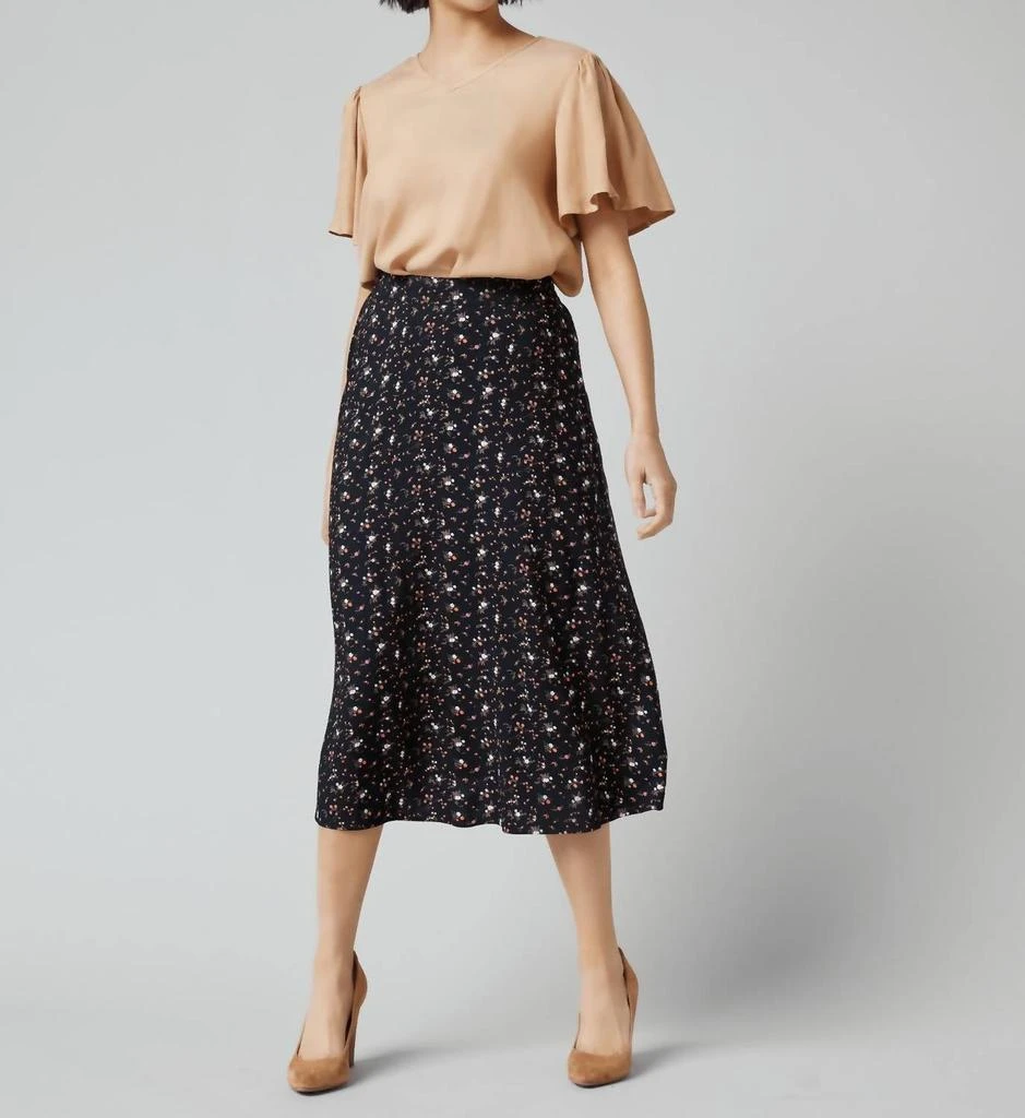 DOWNEAST Rachel Vintage Ditsy Skirt In Multi 2
