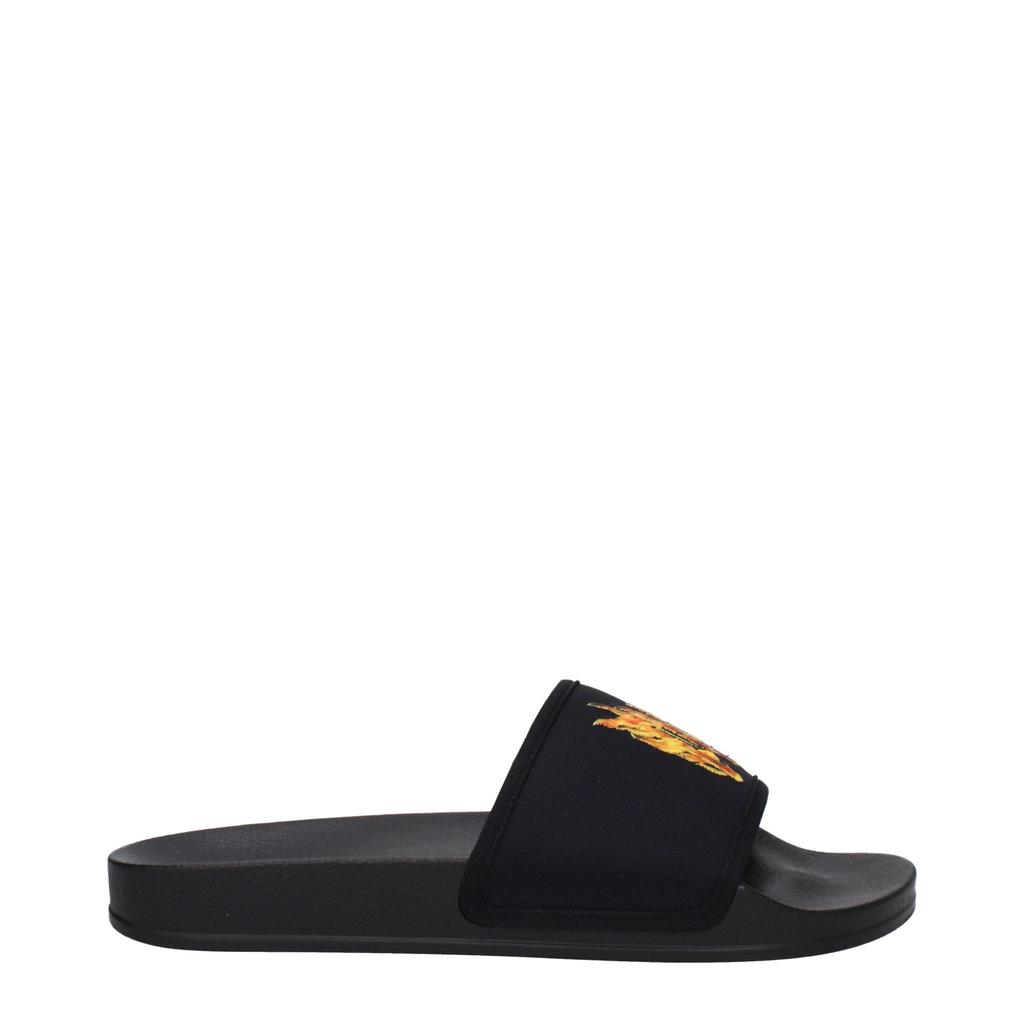 Palm Angels Palm Angels Black Fabric Slipper