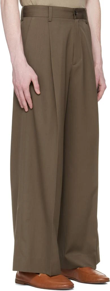 stein Taupe Extra Wide Trousers 2
