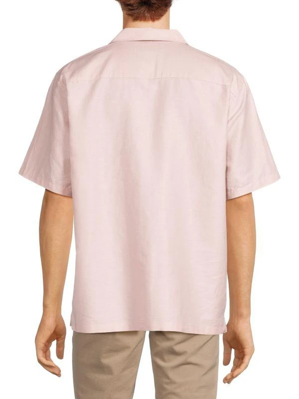Theory Noll Linen Blend Camp Shirt 2