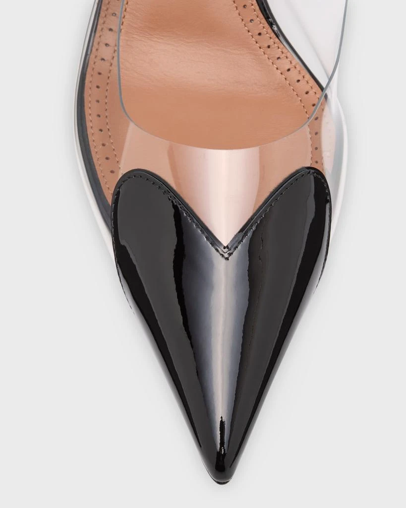 Alaïa Coeur Plexi Heart-Toe Slingback Pumps 6