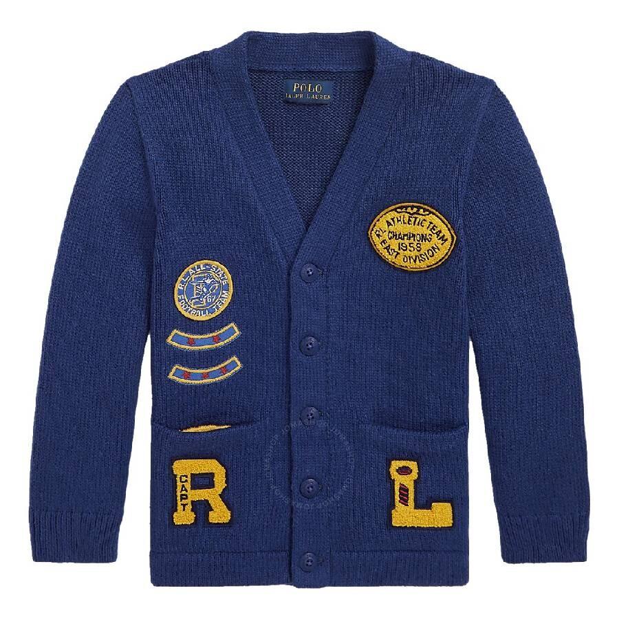 Ralph Lauren Boys Knitted V-Neck Long Sleeve Cardigan
