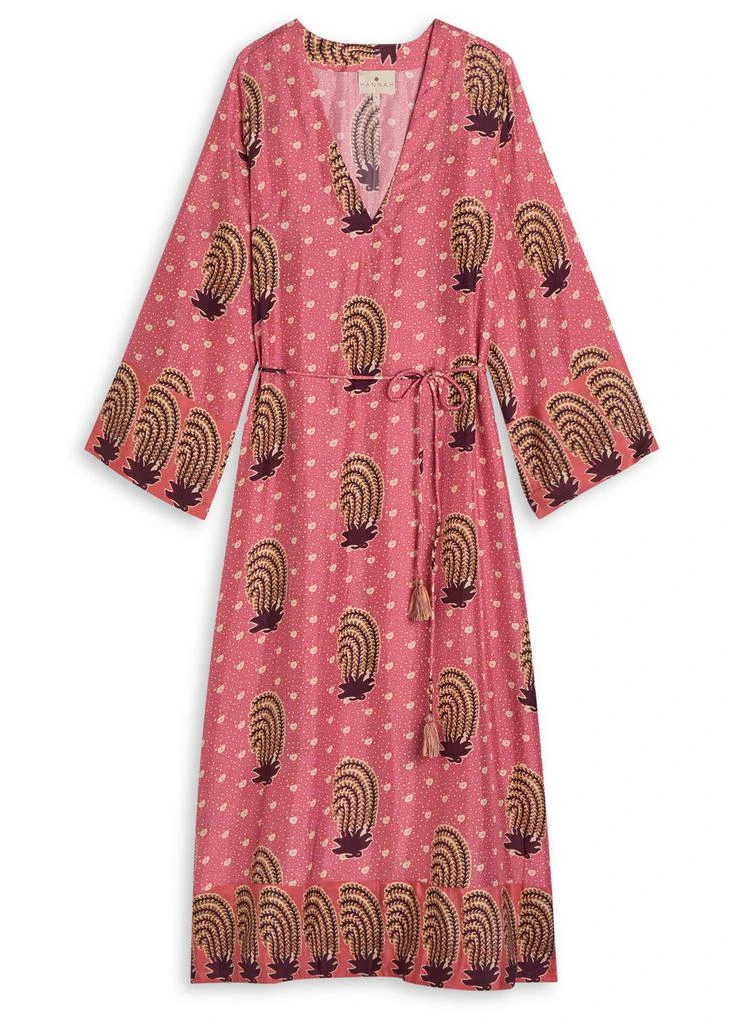 Hannah Artwear Leandra printed silk maxi dress 1