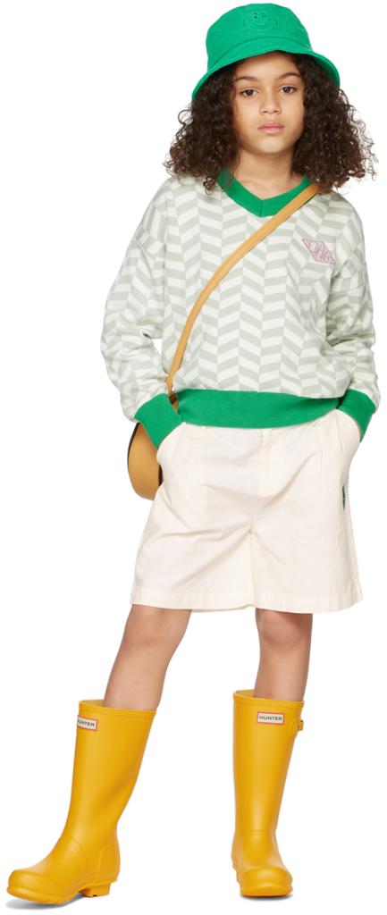 the campamento ニット 130～140 The Campamento Kids Green & Off-White Zigzag Sweater - Kid's