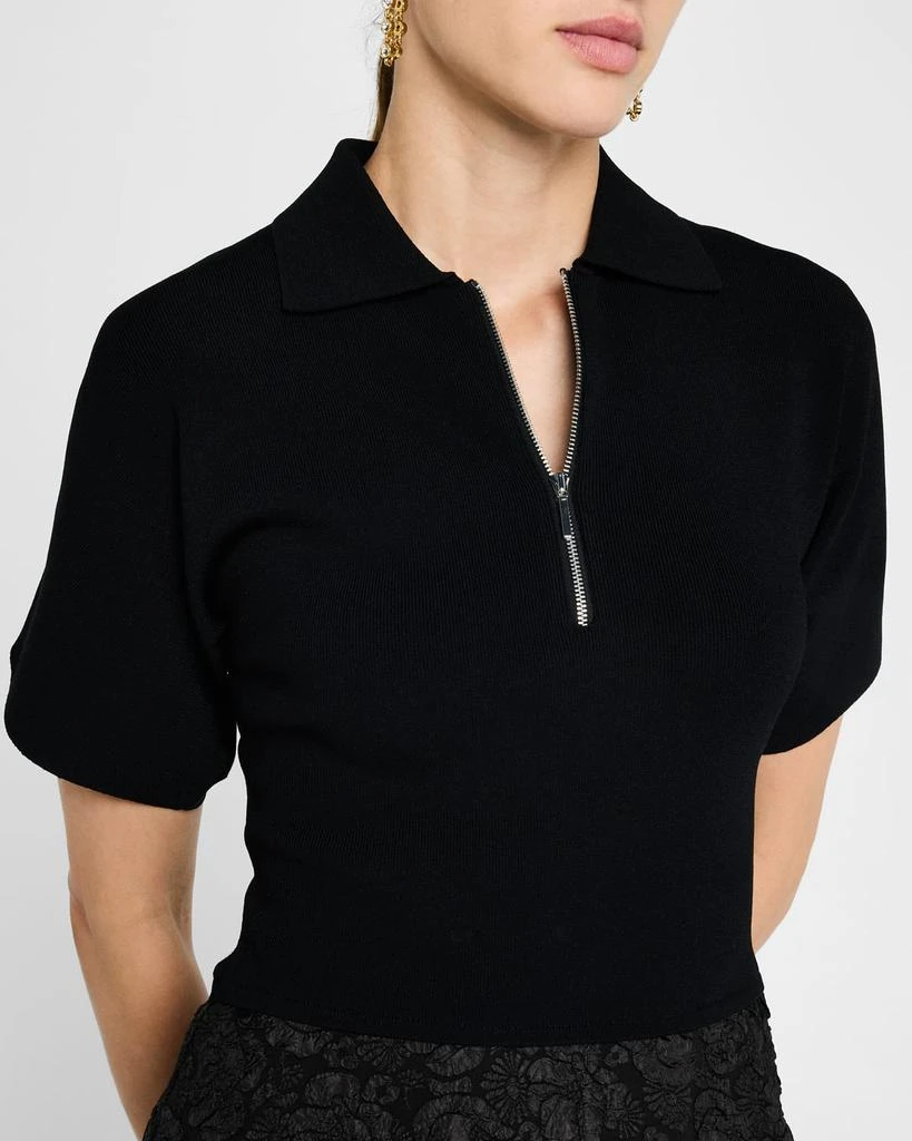 Derek Lam Antoinette Mixed-Media Midi Polo Dress 5