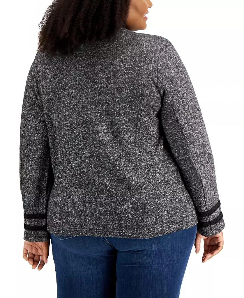 Tommy Hilfiger Plus Size Military Band Jacket 2