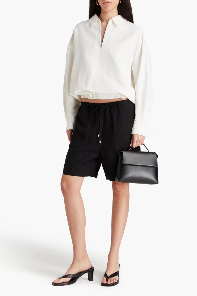 Totême Lyocell and linen-blend shorts