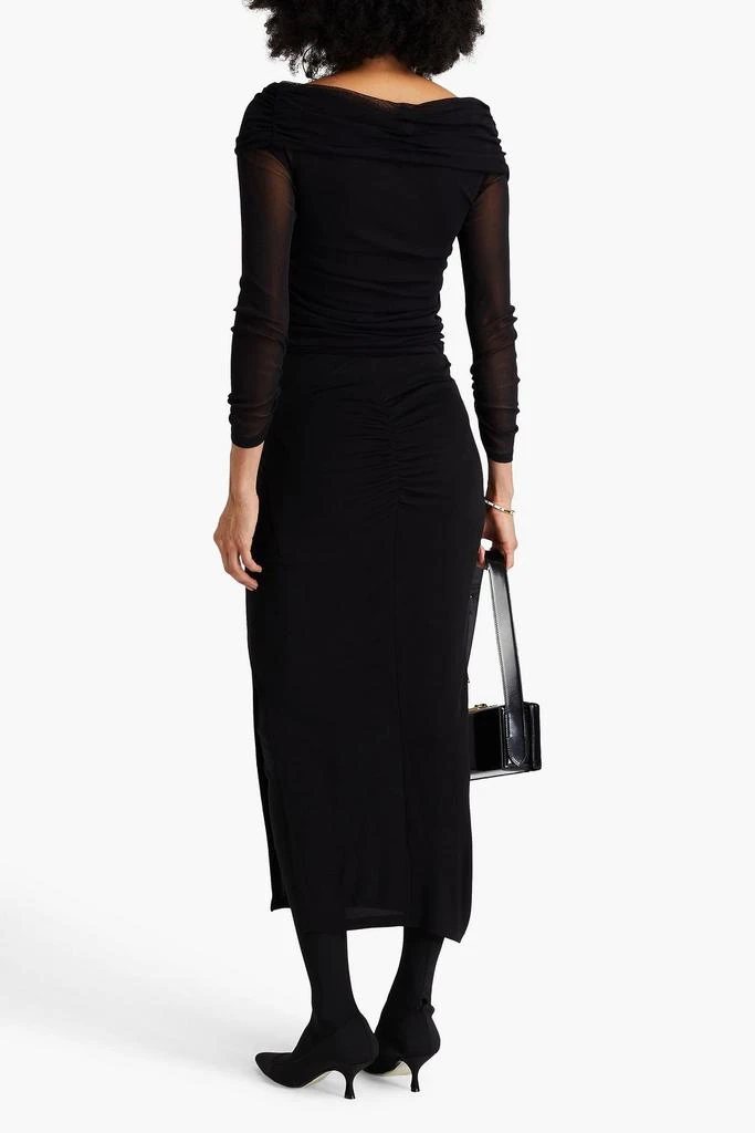 DIANE VON FURSTENBERG Archer wrap-effect jersey midi skirt 3