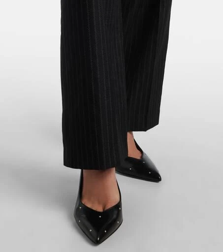 Isabel Marant Noanda pinstriped wool-blend straight pants 5