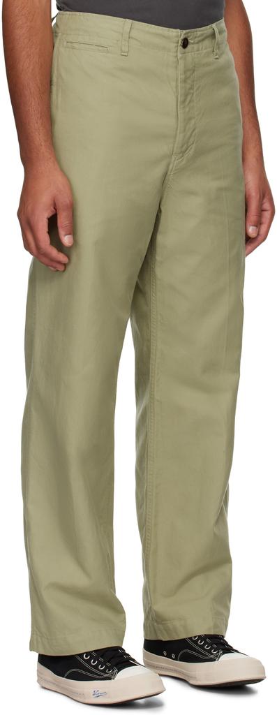 VisVim Green Field Chino Trousers