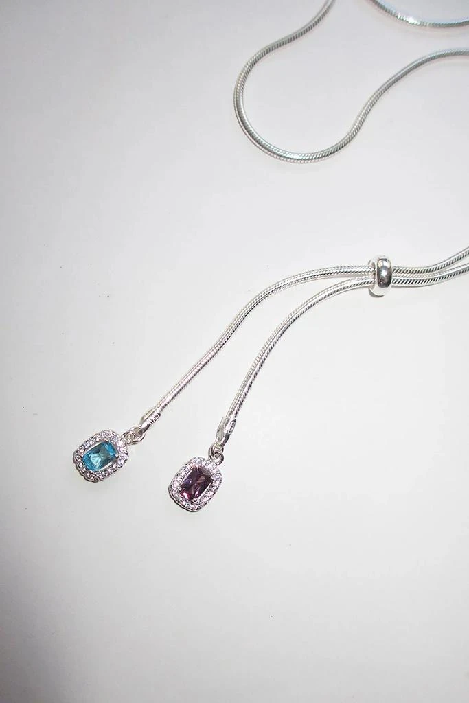 RIMOR JEWELRY RIMOR Gem Lariat Snake Chain Necklace 2