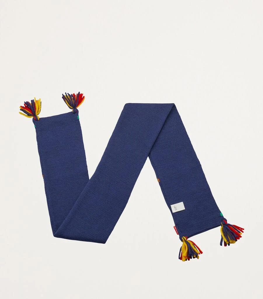 Miki House Wool-Blend Dinosaur Scarf 3