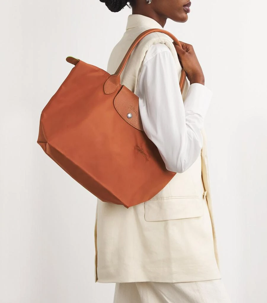 Longchamp Medium Le Pliage Green Tote Bag 5