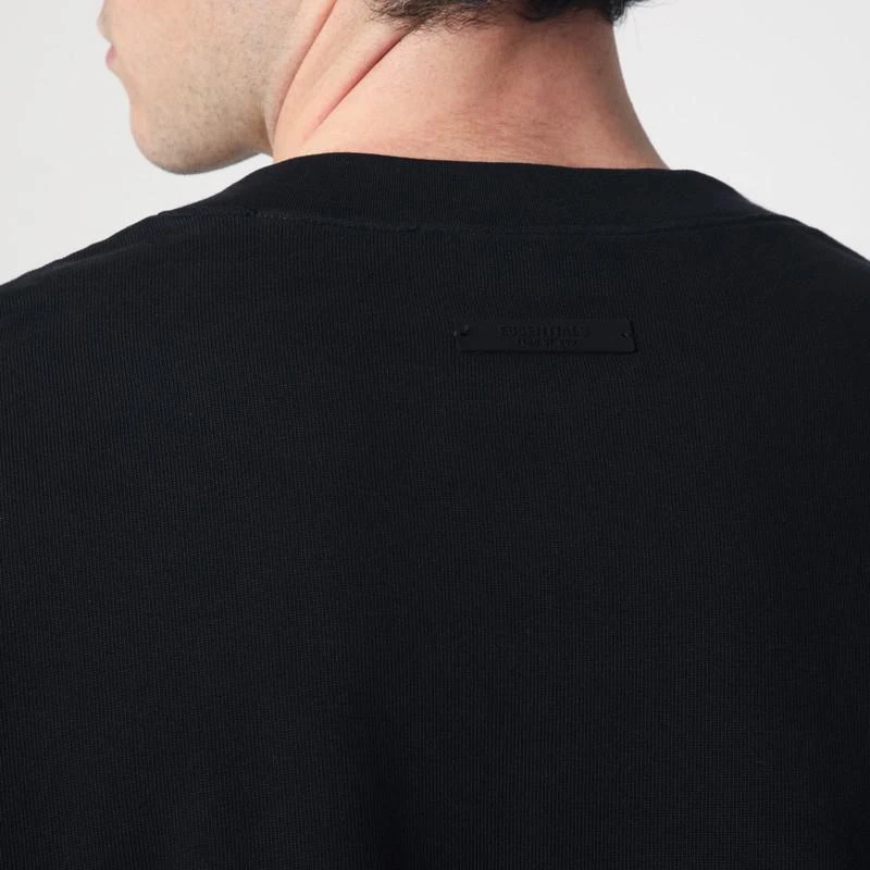 Essentials Black T-shirt with University logo 4