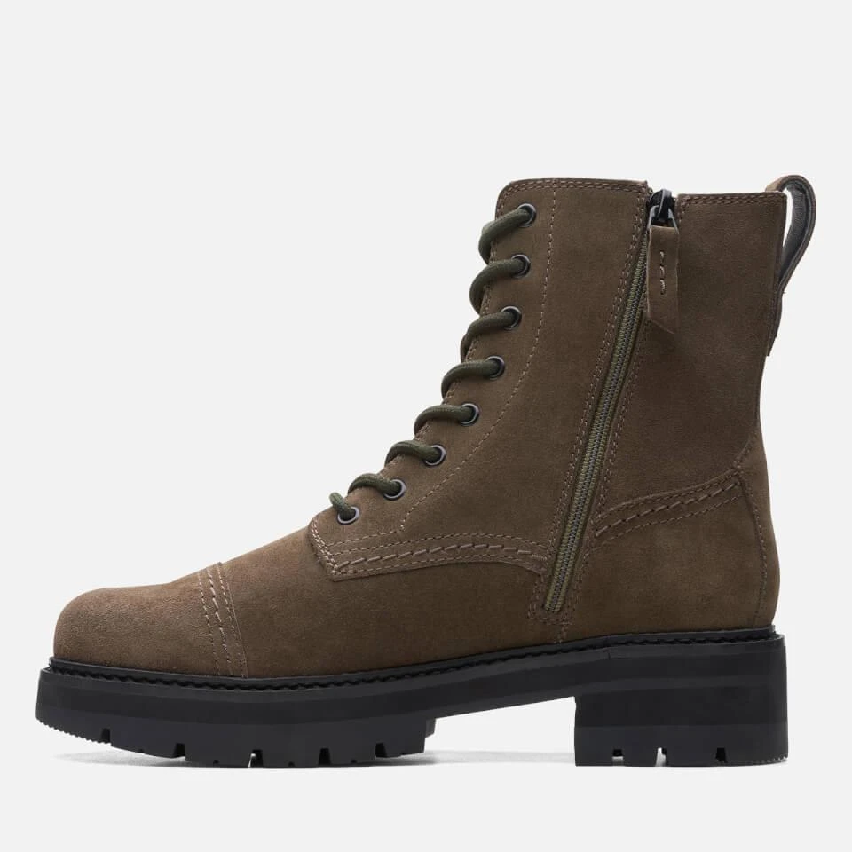 Clarks CLARKS ORIANNA CAP LACE UP SUEDE BOOTS 3