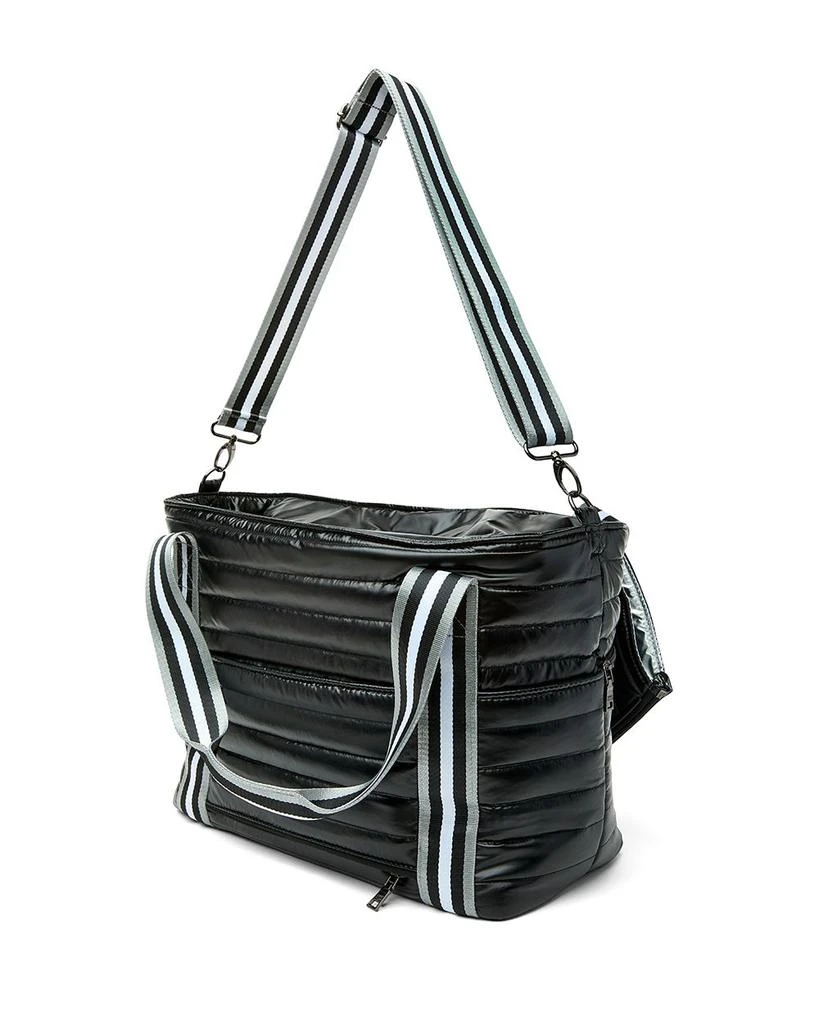 Think Royln Love Royln Large Quilted Nylon Tennis Bag 8