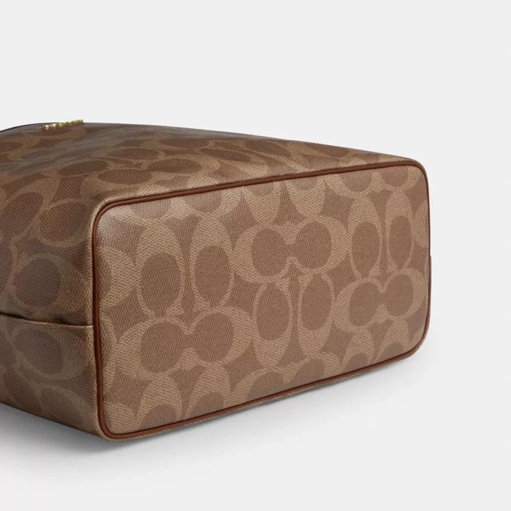 Coach Large City Tote Bag In Maxi Signature Canvas 6