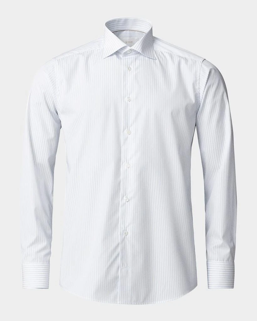 Eton Men's Elevated Stripe Supima 120 Slim-Fit Dress Shirt 1