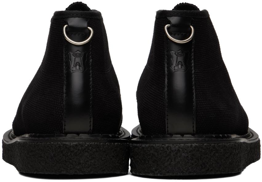 Fred Perry Black George Cox Edition Canvas Monkey Sneakers