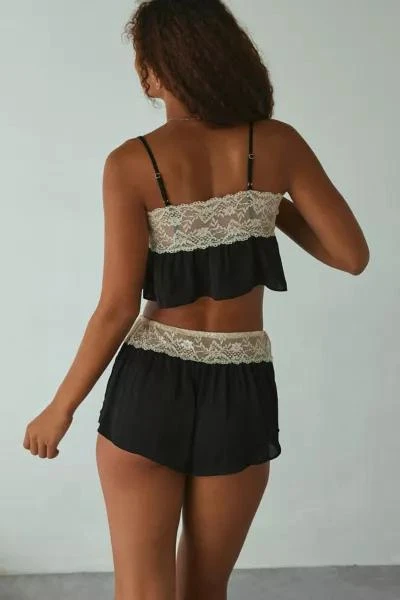 Out From Under Out From Under Juno Satin Crop Top & Micro Short Set 5