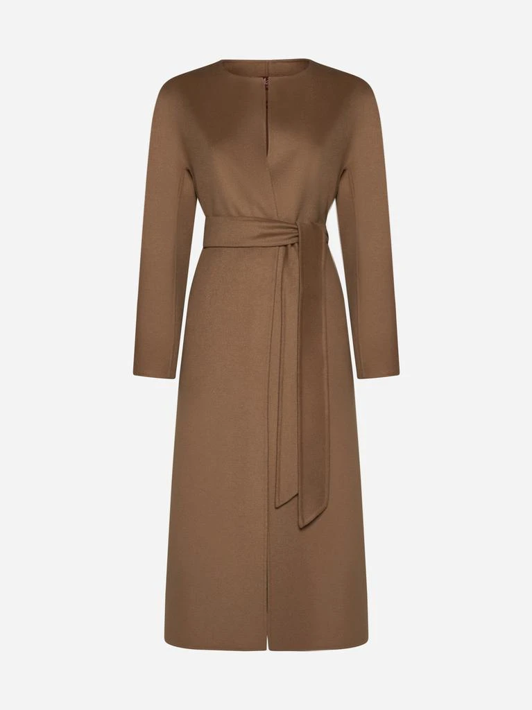 MAX MARA STUDIO Abetone belted wool-blend coat 1