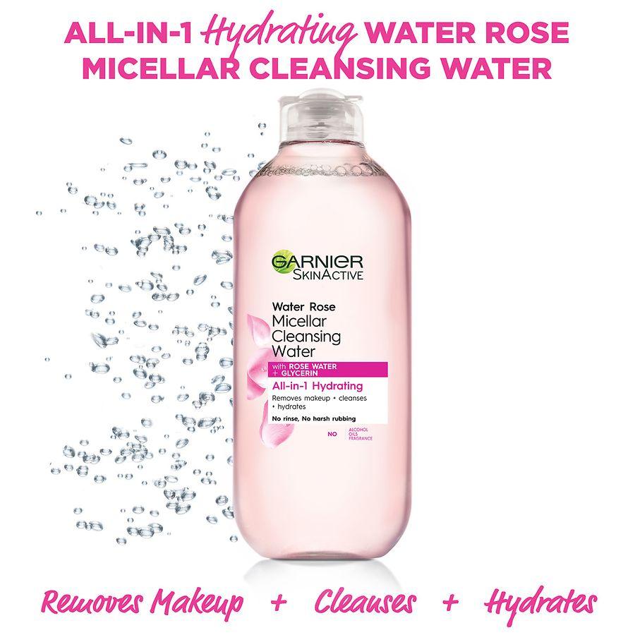 SkinActive Micellar Cleansing Water & Makeup Remover with Rose Water For Normal to Dry Skin