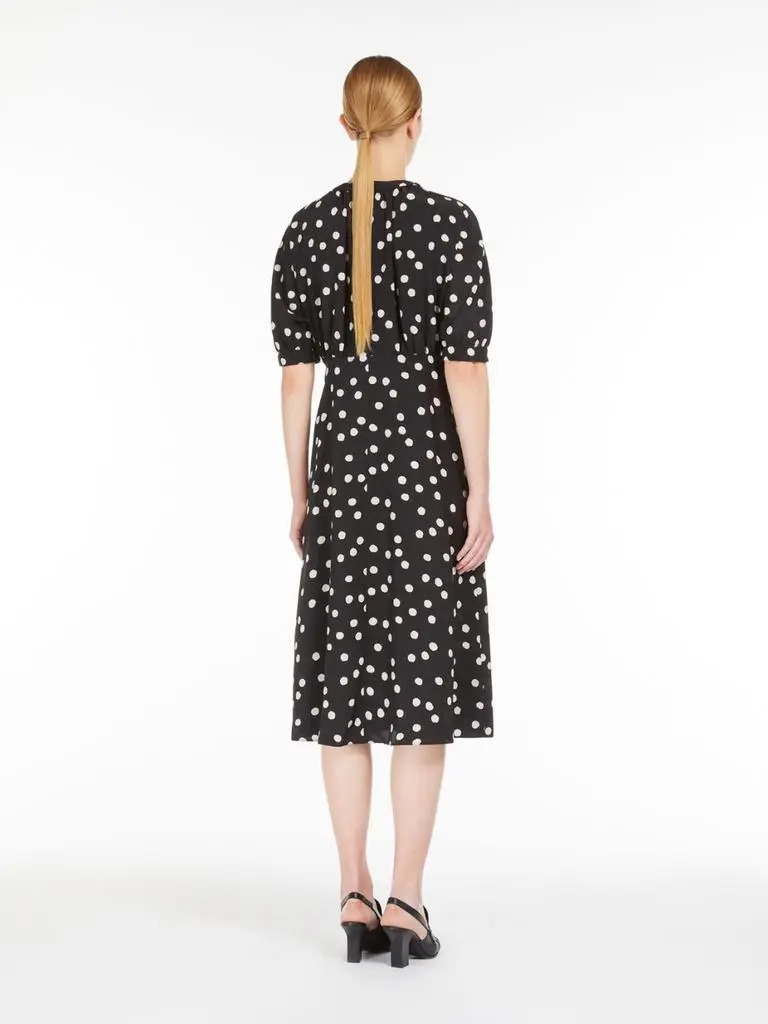 Max Mara Printed cr����pe de chine dress 3