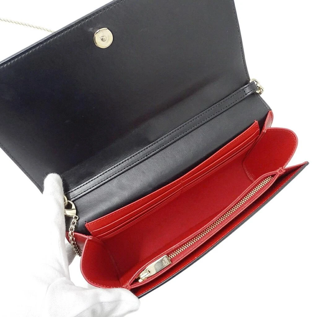 Christian Louboutin Leather Clutch Bag Shoulder Bag (Pre-Owned) 5