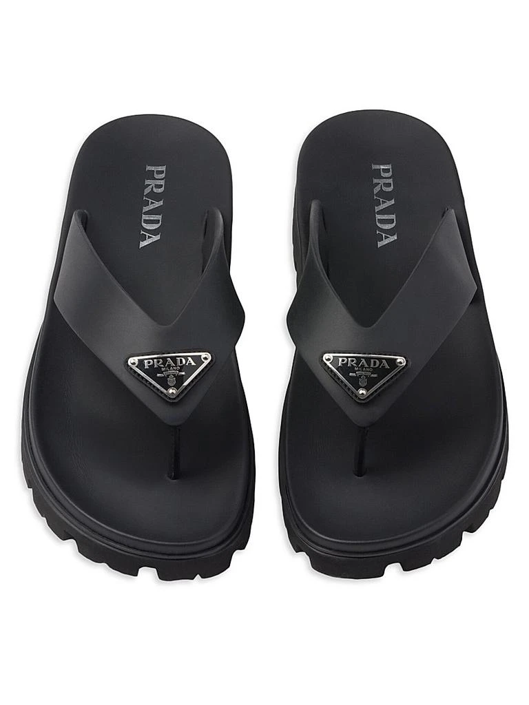 Prada Rubber Thong Sandals 3