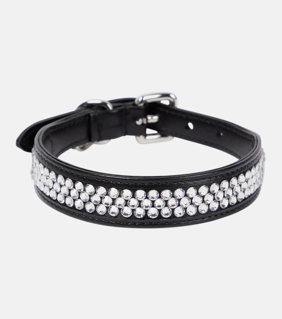 Miu Miu Embellished leather dog collar 1