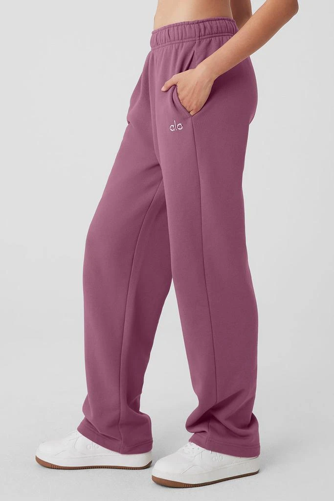 Alo Accolade Straight Leg Sweatpant - Soft Mulberry 3