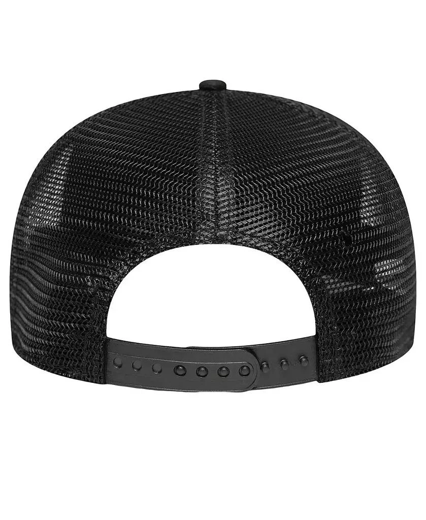 New Era Men's Black Las Vegas Raiders Main Trucker 9SEVENTY Stretch-Snap Hat 4