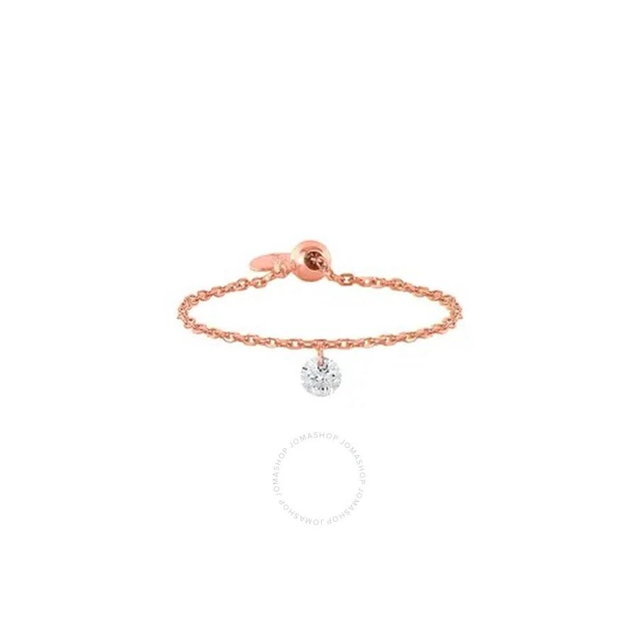 Persée Ladies Danae Ring In Rose Gold And Diamond Chain 1