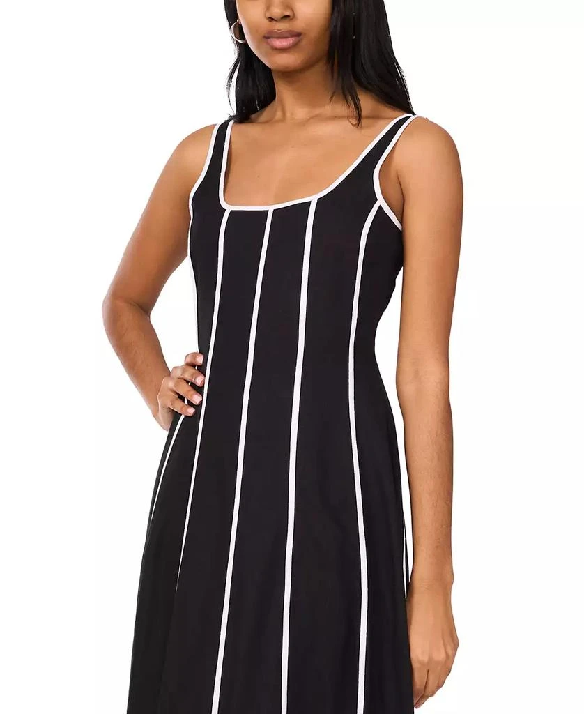 1. State Women's Contrast-Trim Square-Neck Midi Dress 2