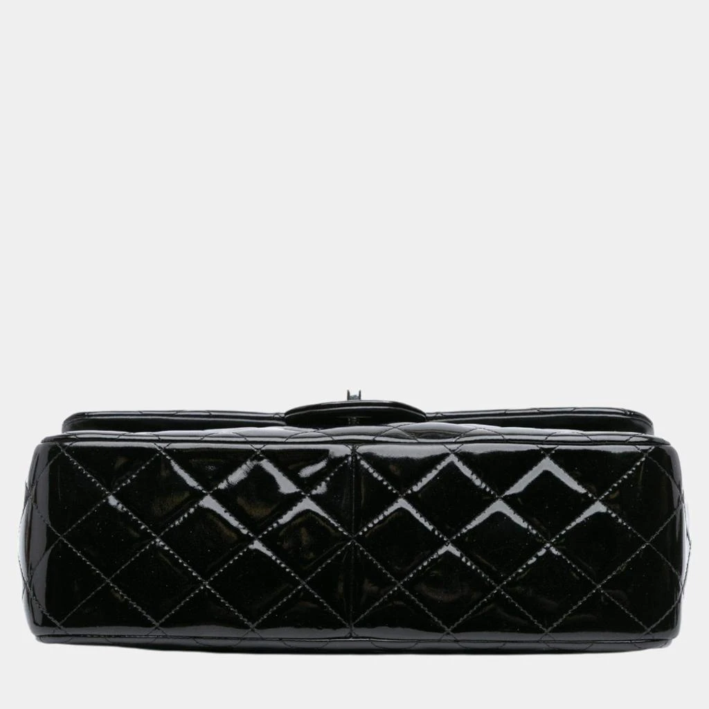 Chanel Chanel Black Jumbo Classic Patent Double Flap 3