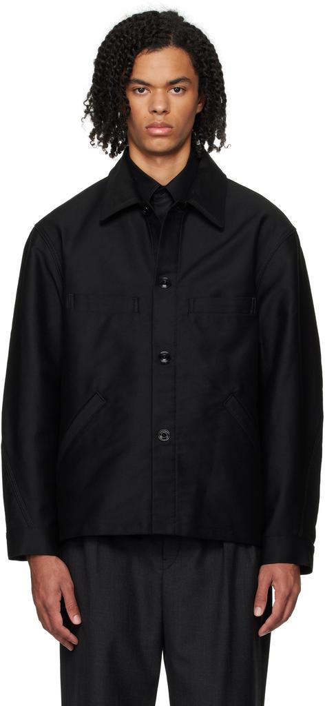 Shop Black Wadded Facing Jacket on Sale at BeyondStyle – Get