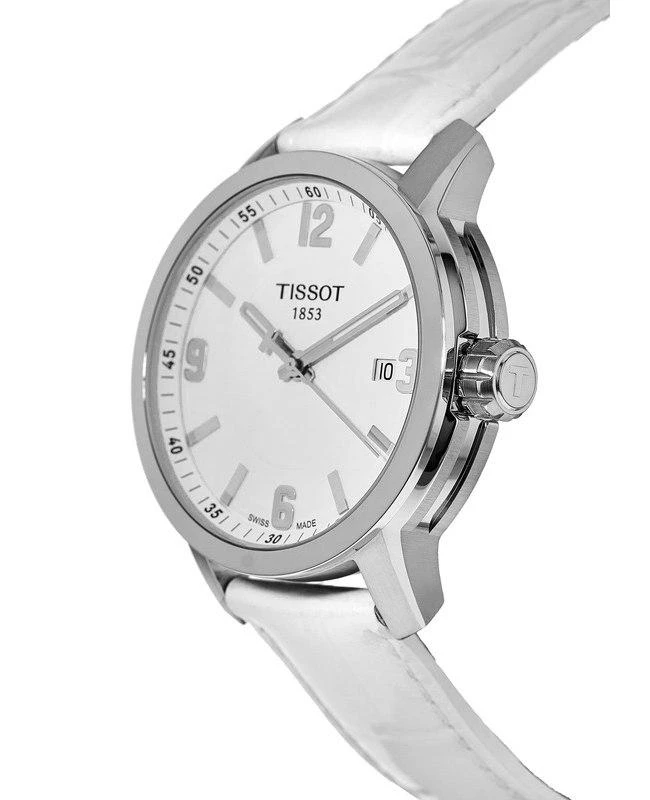 Tissot Tissot PRC 200 White Dial Leather Strap Unisex Watch T055.410.16.017.00 3