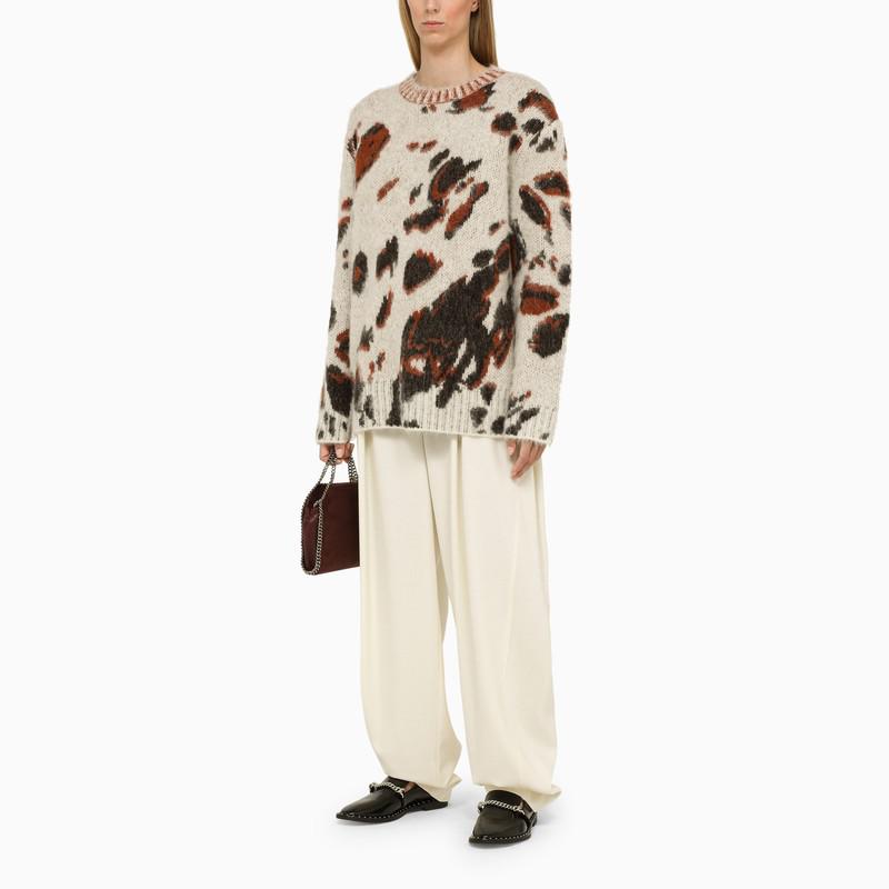 Stella McCartney Cream wool baggy trousers