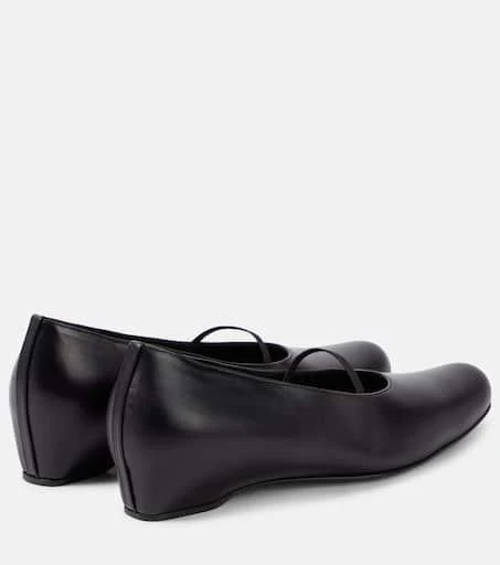The Row Marion leather ballet flats 3