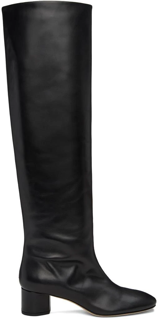 AEYDE Black Willa Over-Knee Boots 1