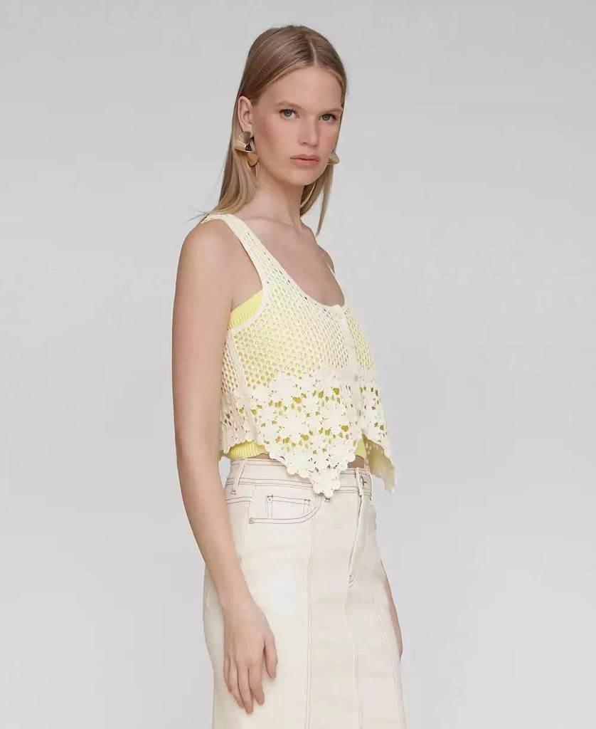 Avec Les Filles Women's Crocheted Bandeau-Lined Top 3
