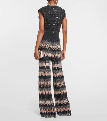 Missoni Metallic cable-knit sweater vest 3