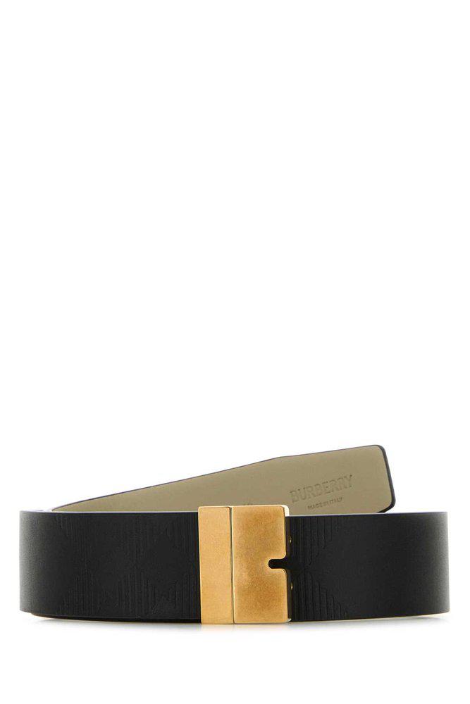 Burberry Burberry Logo Embossed Reversible Belt