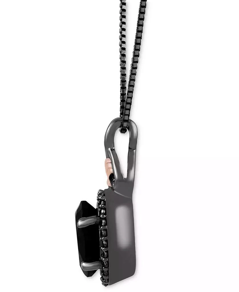 Disney Enchanted Vault Onyx & Black Diamond (1/10 ct. t.w.) Ursula Pendant in Necklace Black Rhodium-Plated Sterling Silver & 14k Rose Gold, 16" + 2" extender 3